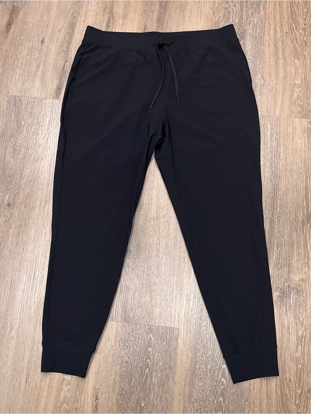 Greyson Mens Black Technical Performance Stretch Drawstring Joggers Large